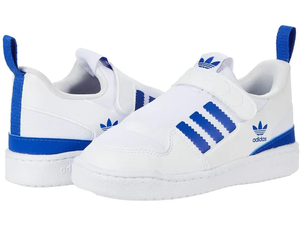ADIDAS ORIGINALS FORUM 360 TODDLER WHITE BOLD BLUE WHITE 6 TODDLER M SHOES